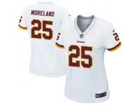 Nike Jimmy Moreland Washington Redskins Women's Game White Jersey