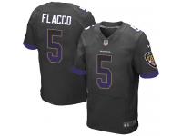 Nike Joe Flacco Elite Black Alternate Men's Jersey - NFL Baltimore Ravens #5 Drift Fashion