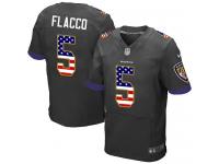 Nike Joe Flacco Elite Black Alternate Men's Jersey - NFL Baltimore Ravens #5 USA Flag Fashion