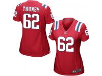 Nike Joe Thuney Game Red Alternate Women's Jersey - NFL New England Patriots #62