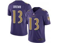 Nike John Brown Elite Purple Men's Jersey - NFL Baltimore Ravens #13 Rush Vapor Untouchable