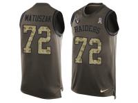 Nike John Matuszak Green Men's Jersey - NFL Oakland Raiders #72 Salute to Service Tank Top