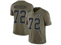 Nike John Matuszak Limited Olive Men's Jersey - NFL Oakland Raiders #72 2017 Salute to Service