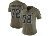 Nike John Matuszak Limited Olive Women's Jersey - NFL Oakland Raiders #72 2017 Salute to Service