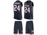 Nike Johnathan Joseph Navy Blue Men's Jersey - NFL Houston Texans #24 Tank Top Suit