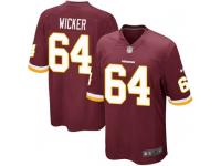 Nike JoJo Wicker Washington Redskins Men's Game Burgundy Team Color Jersey