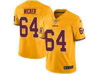 Nike JoJo Wicker Washington Redskins Men's Limited Gold Color Rush Jersey