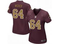 Nike JoJo Wicker Washington Redskins Women's Game Burgundy Alternate Jersey