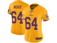Nike JoJo Wicker Washington Redskins Women's Limited Gold Color Rush Jersey