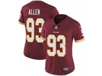 Nike Jonathan Allen Limited Burgundy Red Home Women's Jersey - NFL Washington Redskins #93 Vapor Untouchable