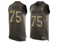 Nike Jonathan Ogden Green Men's Jersey - NFL Baltimore Ravens #75 Salute to Service Tank Top