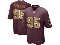 Nike Jordan Brailford Washington Redskins Men's Game Burgundy Alternate Jersey