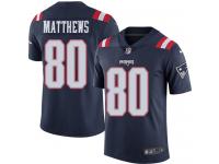 Nike Jordan Matthews Limited Navy Blue Men's Jersey - NFL New England Patriots #80 Rush Vapor Untouchable