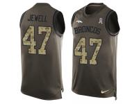 Nike Josey Jewell Green Men's Jersey - NFL Denver Broncos #47 Salute to Service Tank Top