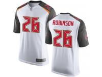 Nike Josh Robinson Game White Road Youth Jersey - NFL Tampa Bay Buccaneers #26