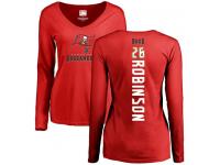 Nike Josh Robinson Red Backer Women's - NFL Tampa Bay Buccaneers #26 Long Sleeve T-Shirt