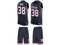 Nike Justin Reid Navy Blue Men's Jersey - NFL Houston Texans #38 Tank Top Suit