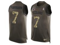 Nike Ka'imi Fairbairn Green Men's Jersey - NFL Houston Texans #7 Salute to Service Tank Top