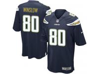 Nike Kellen Winslow Game Navy Blue Home Youth Jersey - NFL Los Angeles Chargers #80