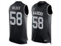 Nike Kyle Wilber Black Men's Jersey - NFL Oakland Raiders #58 Player Name & Number Tank Top