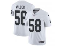 Nike Kyle Wilber Limited White Road Men's Jersey - NFL Oakland Raiders #58 Vapor Untouchable