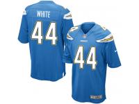 Nike Kyzir White Game Electric Blue Alternate Youth Jersey - NFL Los Angeles Chargers #44