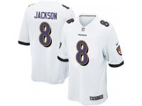 Nike Lamar Jackson Game White Road Youth Jersey - NFL Baltimore Ravens #8