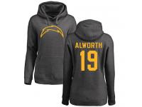 Nike Lance Alworth Ash One Color Women's - NFL Los Angeles Chargers #19 Pullover Hoodie