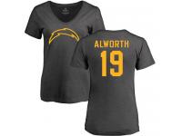 Nike Lance Alworth Ash One Color Women's - NFL Los Angeles Chargers #19 T-Shirt