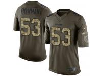 Nike Limited NaVorro Bowman Green Men's Jersey - Oakland Raiders #53 NFL Salute to Service -