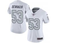 Nike Limited NaVorro Bowman White Women's Jersey - Oakland Raiders #53 NFL Rush Vapor Untouchable