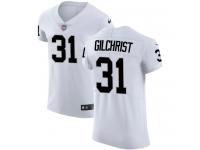 Nike Marcus Gilchrist Elite White Road Men's Jersey - NFL Oakland Raiders #31 Vapor Untouchable