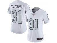 Nike Marcus Gilchrist Limited White Women's Jersey - NFL Oakland Raiders #31 Rush Vapor Untouchable
