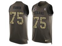 Nike Martinas Rankin Green Men's Jersey - NFL Houston Texans #75 Salute to Service Tank Top