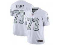 Nike Maurice Hurst Oakland Raiders Men's Limited White Color Rush Jersey