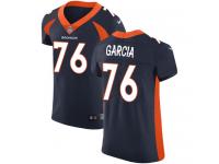 Nike Max Garcia Elite Navy Blue Alternate Men's Jersey - NFL Denver Broncos #76 Vapor Untouchable