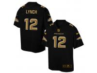 Nike Men Denver Broncos #12 Paxton Lynch Pro Line Black Super Bowl 50 Fashion Jersey