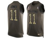 Nike Men NFL Atlanta Falcons #11 Julio Jones Olive Salute To Service Tank Top