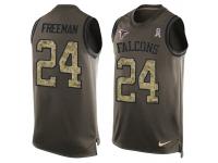 Nike Men NFL Atlanta Falcons #24 Devonta Freeman Olive Salute To Service Tank Top