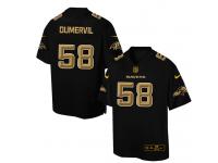 Nike Men NFL Baltimore Ravens #58 Elvis Dumervil Black Game Jersey