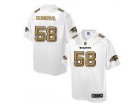 Nike Men NFL Baltimore Ravens #58 Elvis Dumervil White Game Jersey