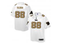 Nike Men NFL Carolina Panthers #88 Greg Olsen White Game Jersey