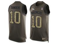 Nike Men NFL Denver Broncos #10 Emmanuel Sanders Olive Salute To Service Tank Top