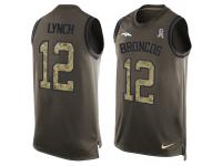 Nike Men NFL Denver Broncos #12 Paxton Lynch Olive Salute To Service Tank Top