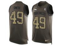 Nike Men NFL Denver Broncos #49 Dennis Smith Olive Salute To Service Tank Top