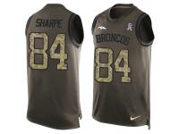 Nike Men NFL Denver Broncos #84 Shannon Sharpe Olive Salute To Service Tank Top