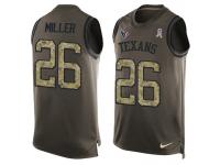 Nike Men NFL Houston Texans #26 Lamar Miller Olive Salute To Service Tank Top