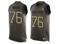 Nike Men NFL Houston Texans #76 Duane Brown Olive Salute To Service Tank Top