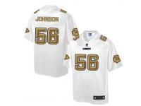 Nike Men NFL Kansas City Chiefs #56 Derrick Johnson White Game Jersey