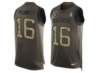 Nike Men NFL Oakland Raiders #16 Jim Plunkett Olive Salute To Service Tank Top